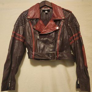 Cropped leather jacket by John Paul Gautier X Target *NWOT*